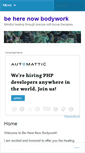 Mobile Screenshot of beherenowbodywork.com